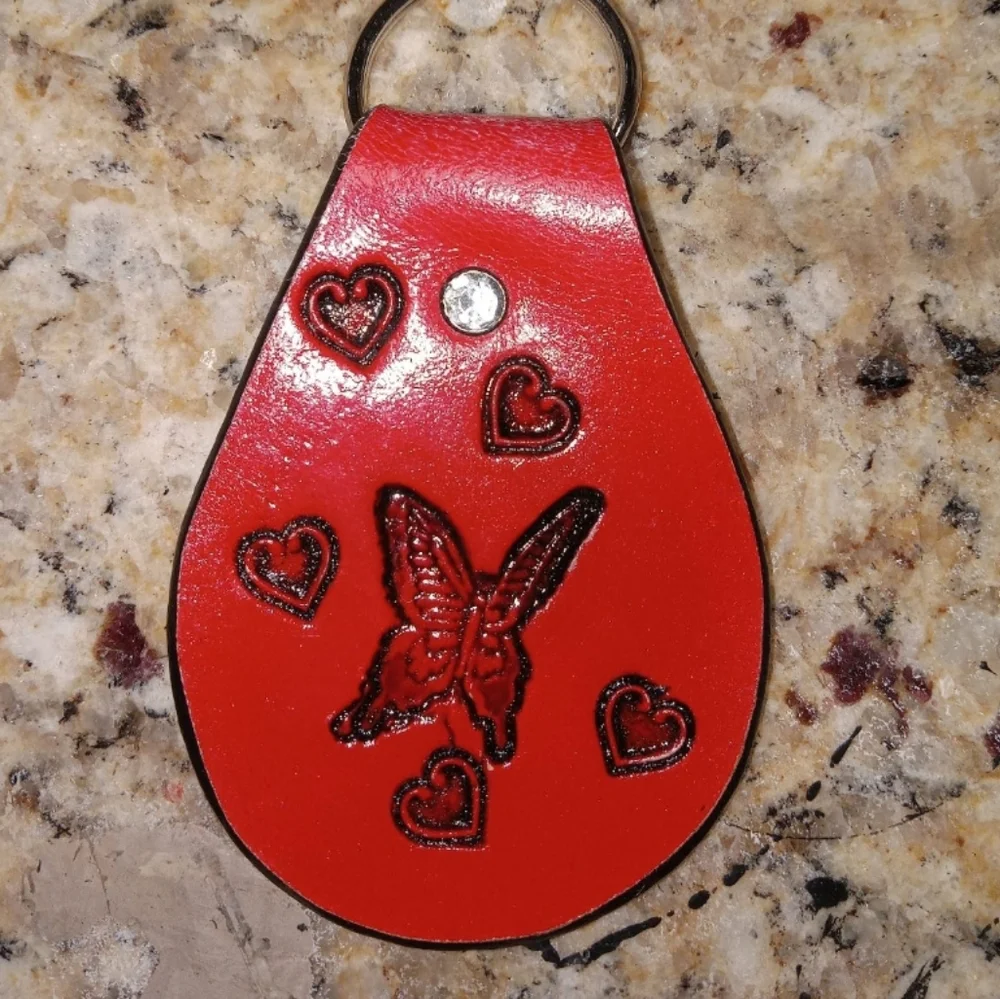 Handcrafted Leather Keychain - Picture 1 of 1